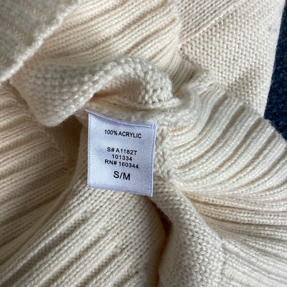 Rumours Cream Mock Turtleneck Sweater - S/M - Picture 4 of 8